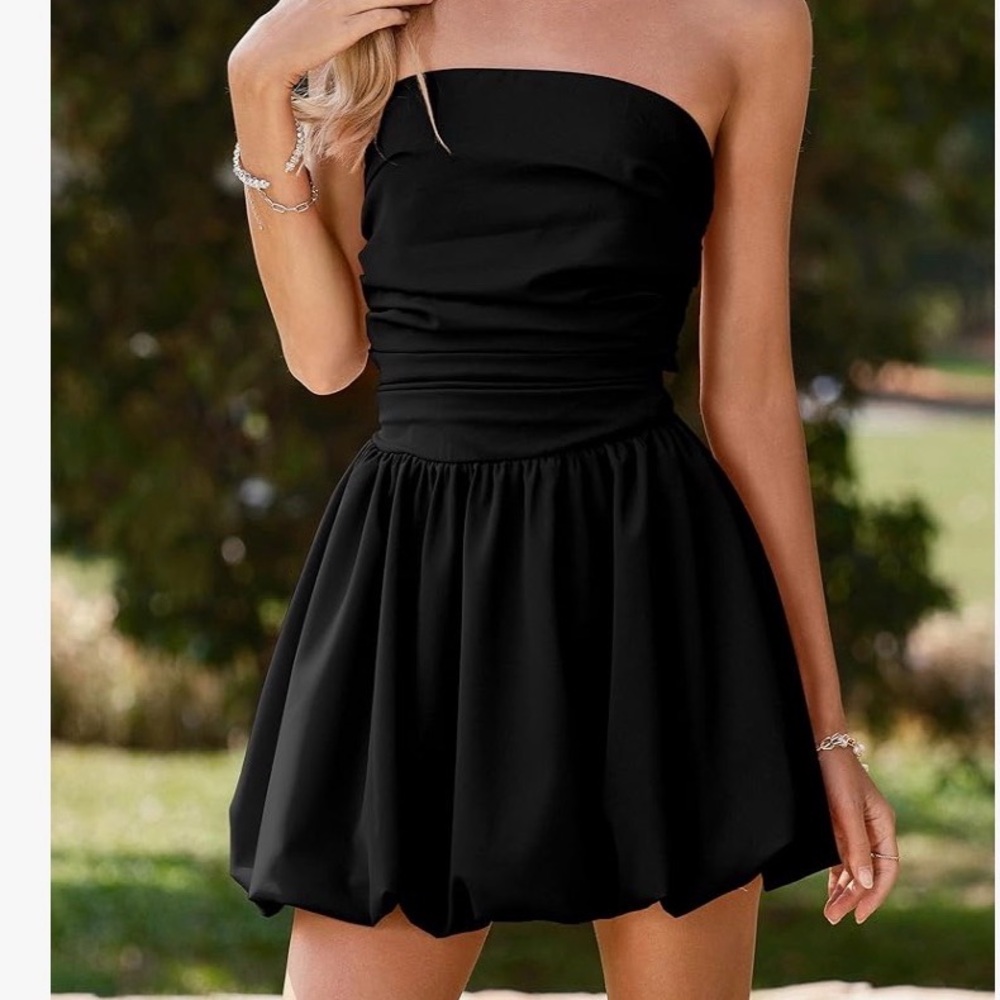 Black Strapless Dress from Amazon Size X-Small
